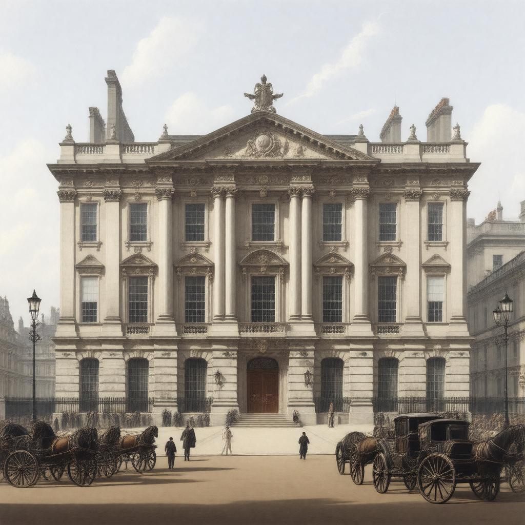 AI-created image of St George's Hospital (Hyde Park Corner)