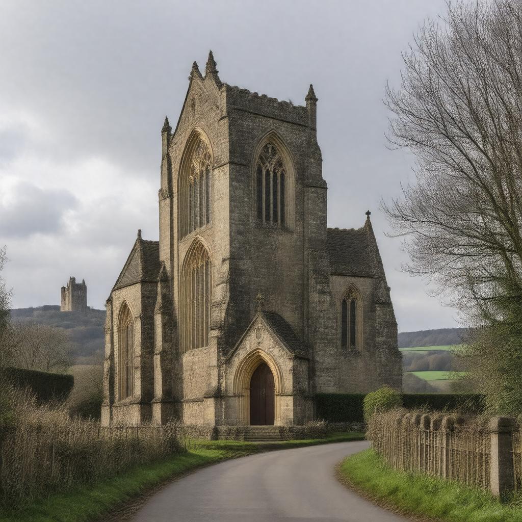 AI-created image of St Giles' Church