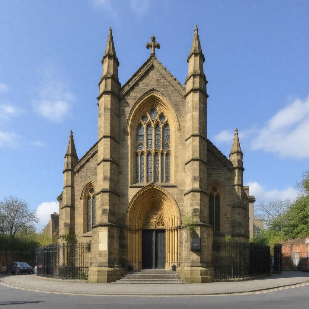 AI-created image of St Giles' Church, Camberwell