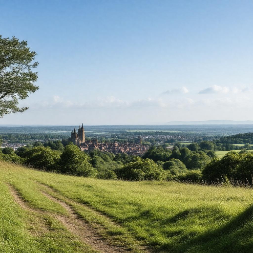 Click to view larger image AI-created image of St Giles Hill