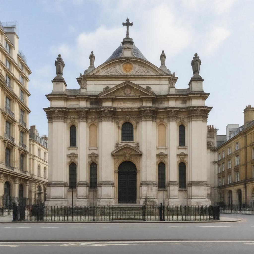 Click to view larger image AI-created image of St Giles in the Fields
