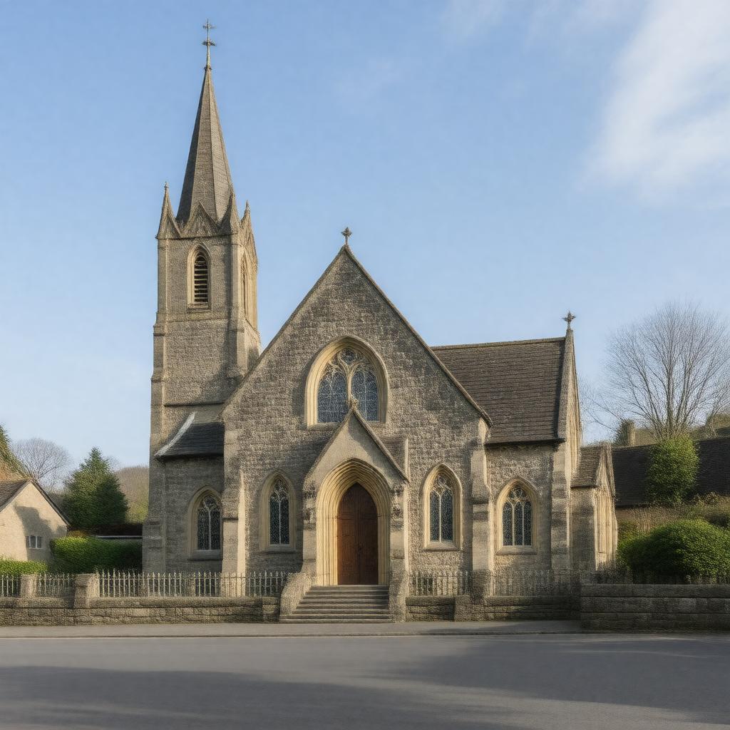 AI-created image of St Helen's Church