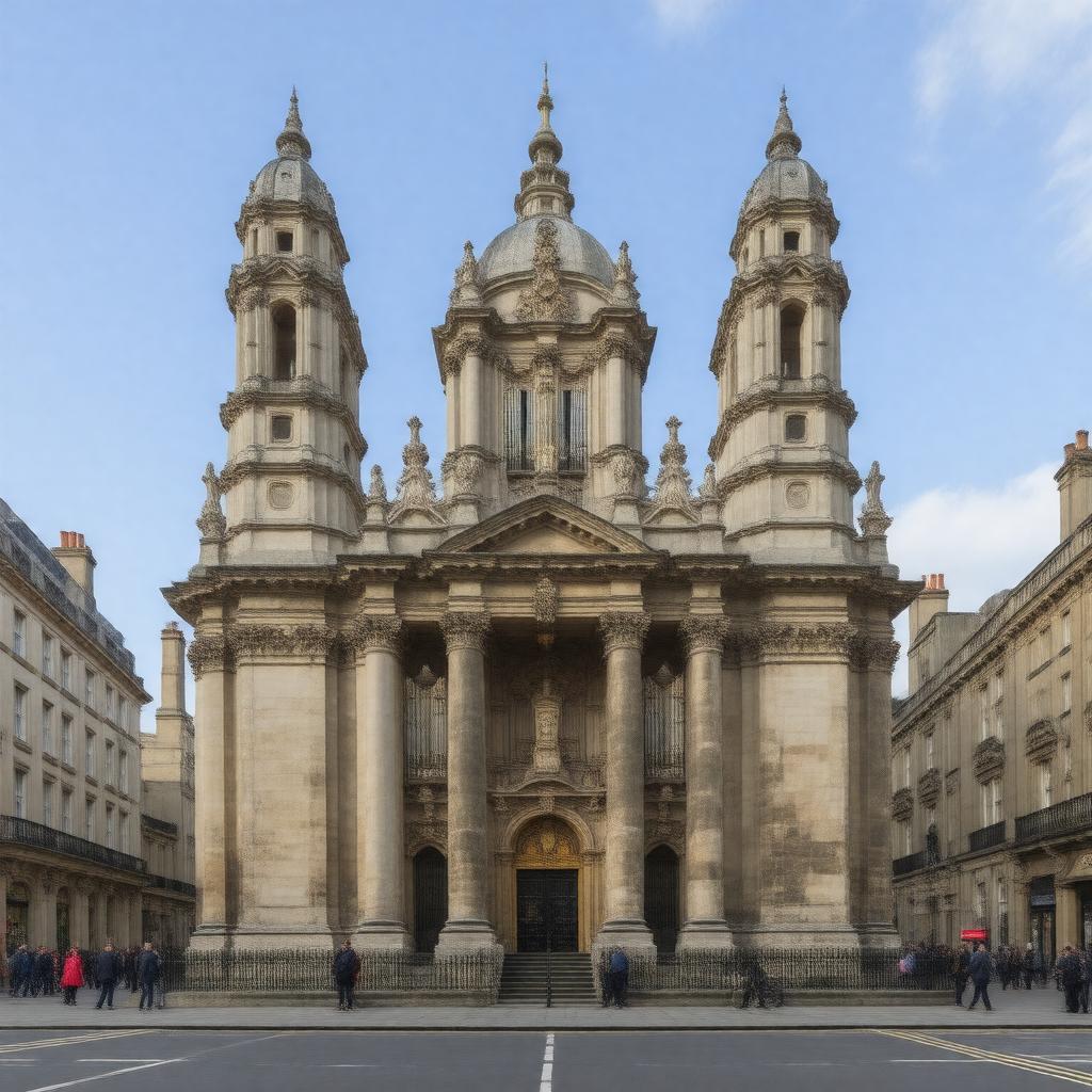 Click to view larger image AI-created image of St James's Church, Piccadilly