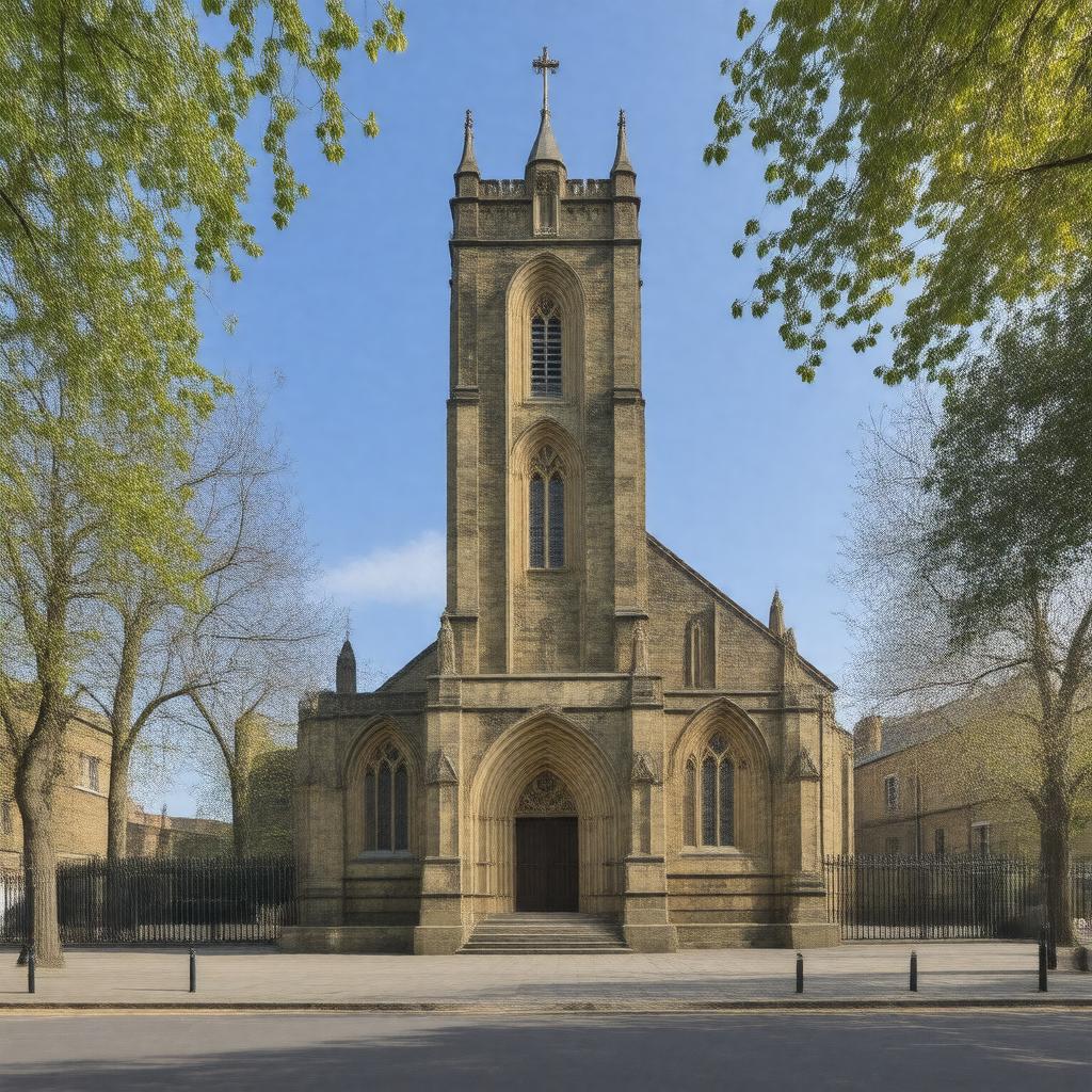 AI-created image of St John at Hackney Church
