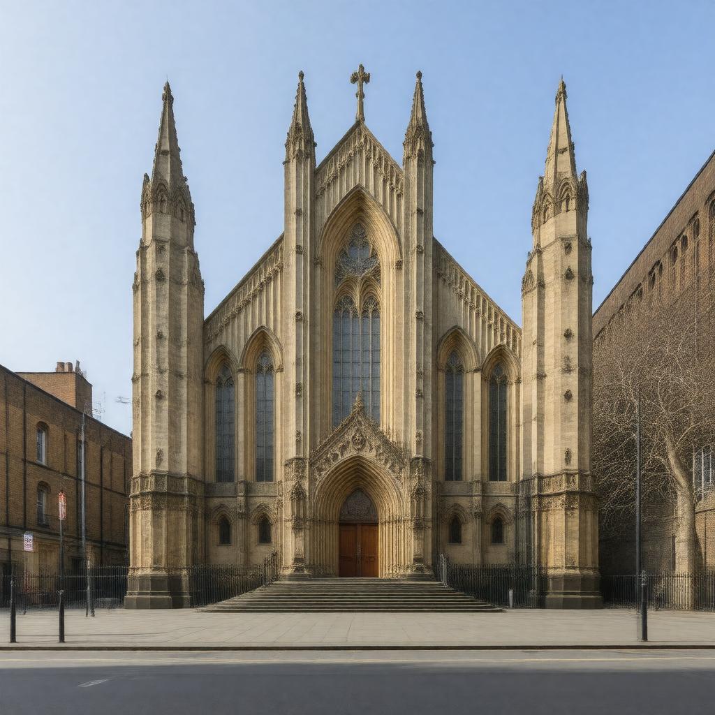 AI-created image of St John on Bethnal Green