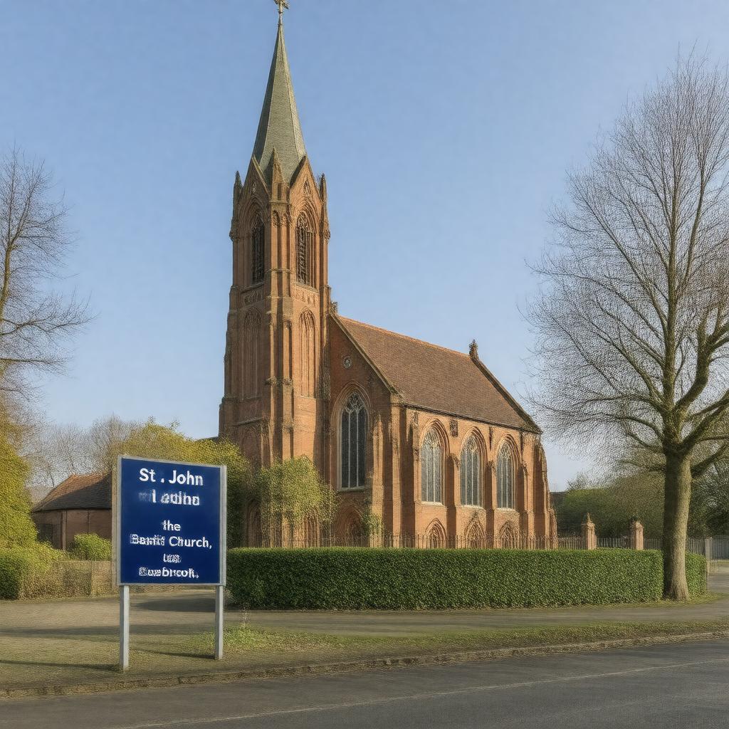 AI-created image of St John the Baptist Church, Tuebrook