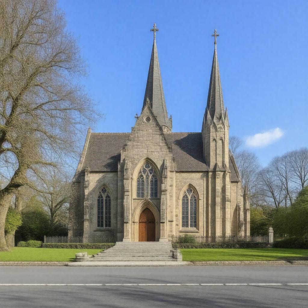 AI-created image of St John the Evangelist Church