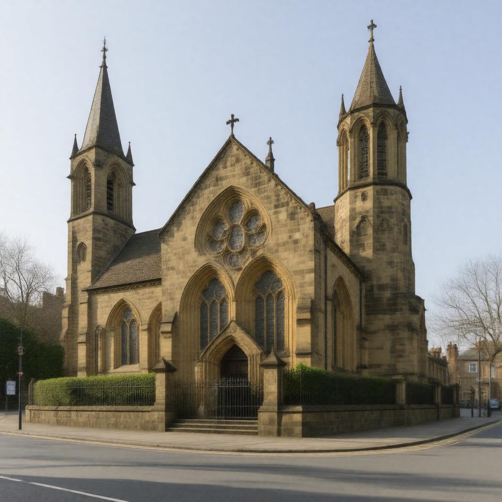 AI-created image of St John's Church, Ladbroke Grove