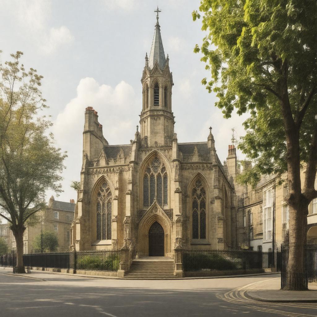 Click to view larger image AI-created image of St John's Church, Notting Hill