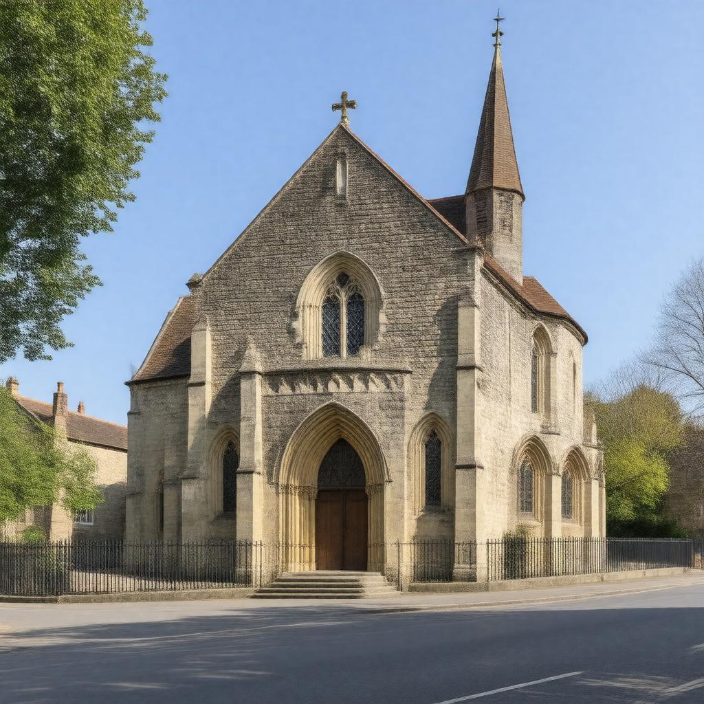 Click to view larger image AI-created image of St John's Church, Winchester