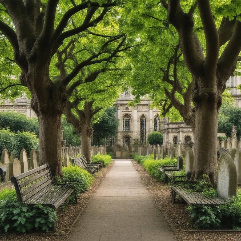 AI-created image of St John's Churchyard Gardens