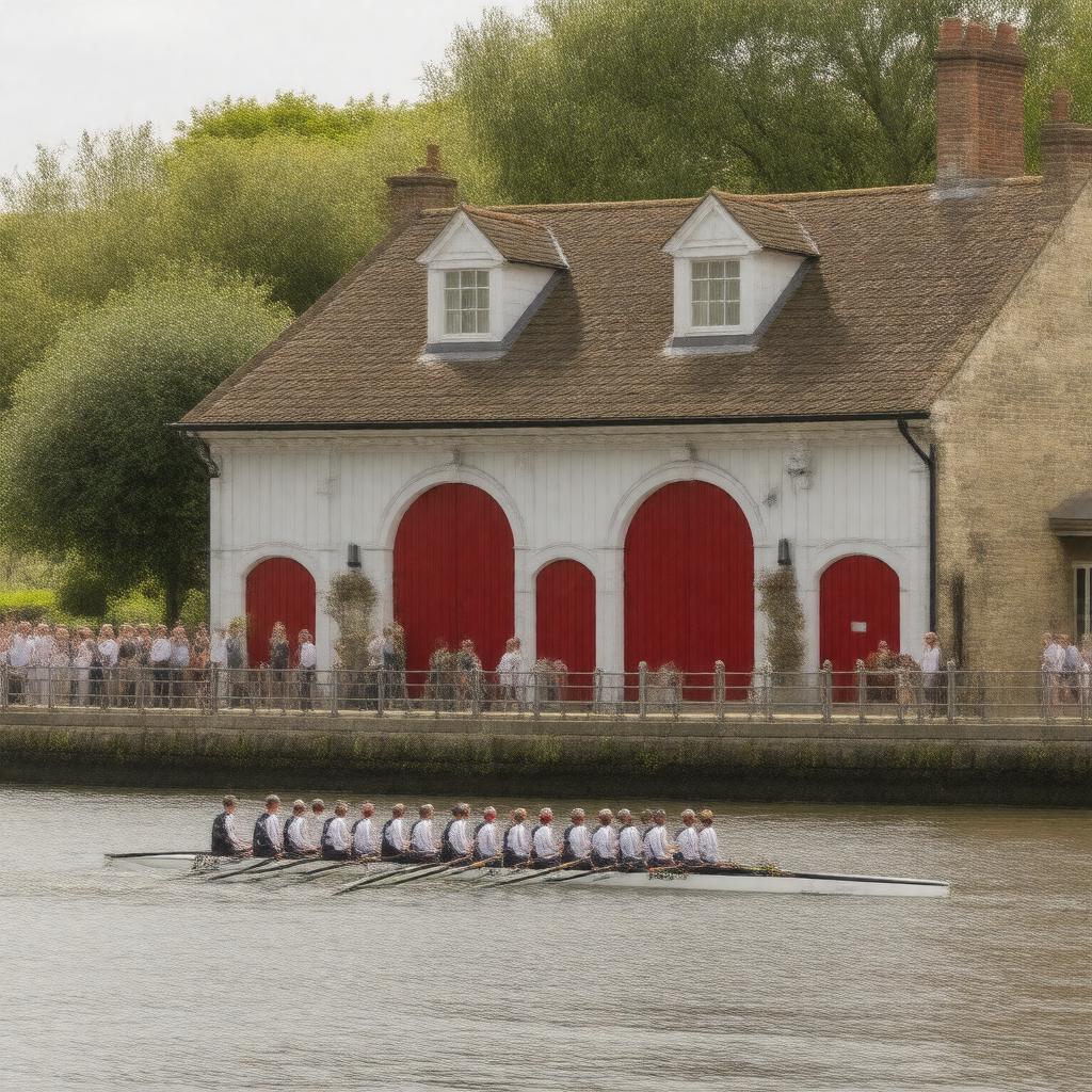 AI-created image of St John's College Boat Club