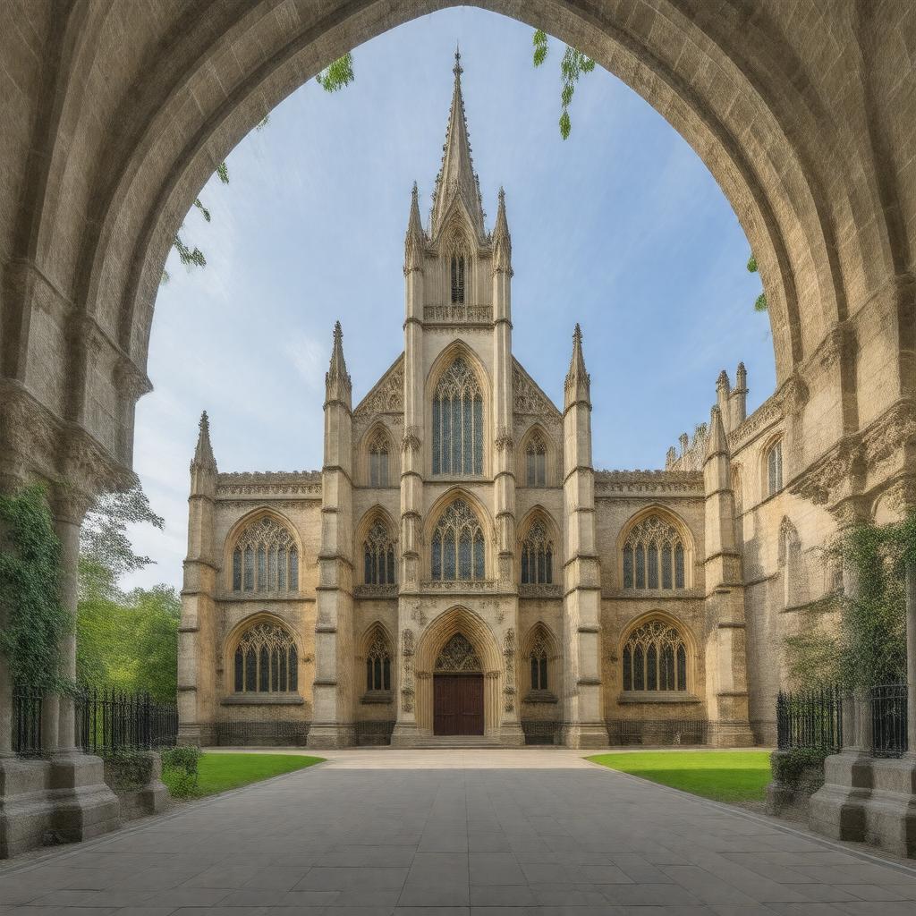 Click to view larger image AI-created image of St John's College Chapel, Cambridge