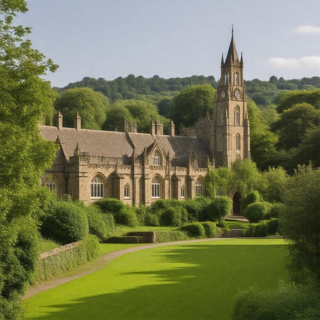 AI-created image of St John's College, Durham