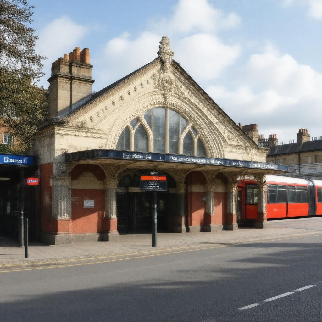 AI-created image of St John's Wood tube station