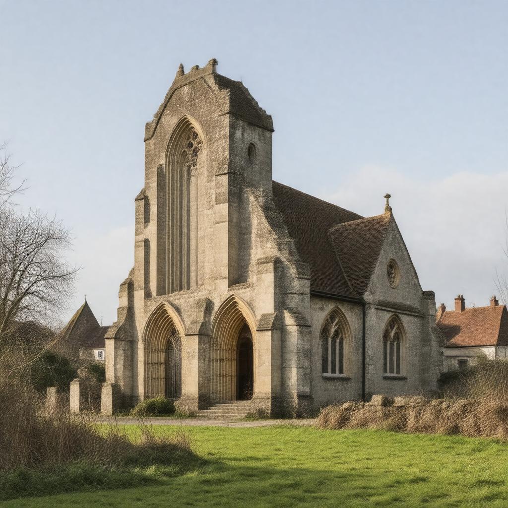 AI-created image of St Laurence's Church, Upton, Slough
