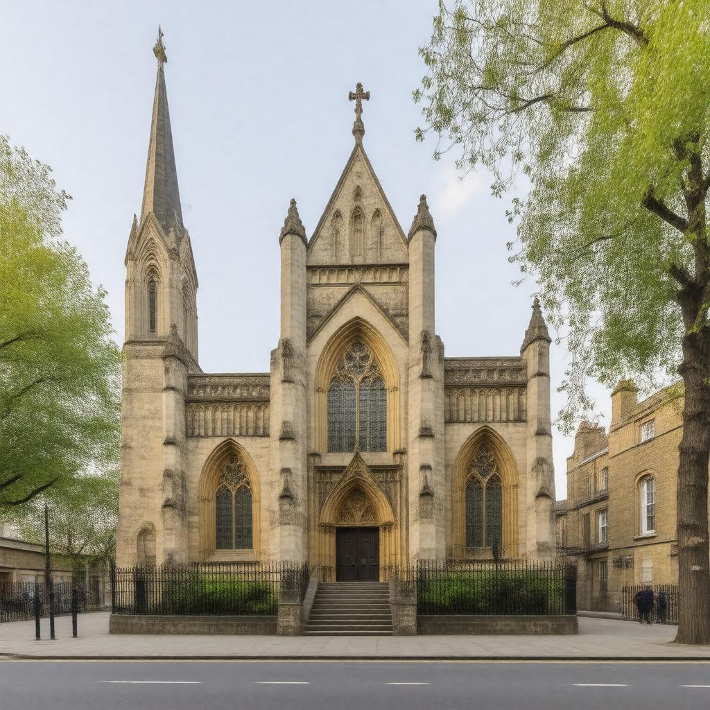 Click to view larger image AI-created image of St Luke's Church, Chelsea