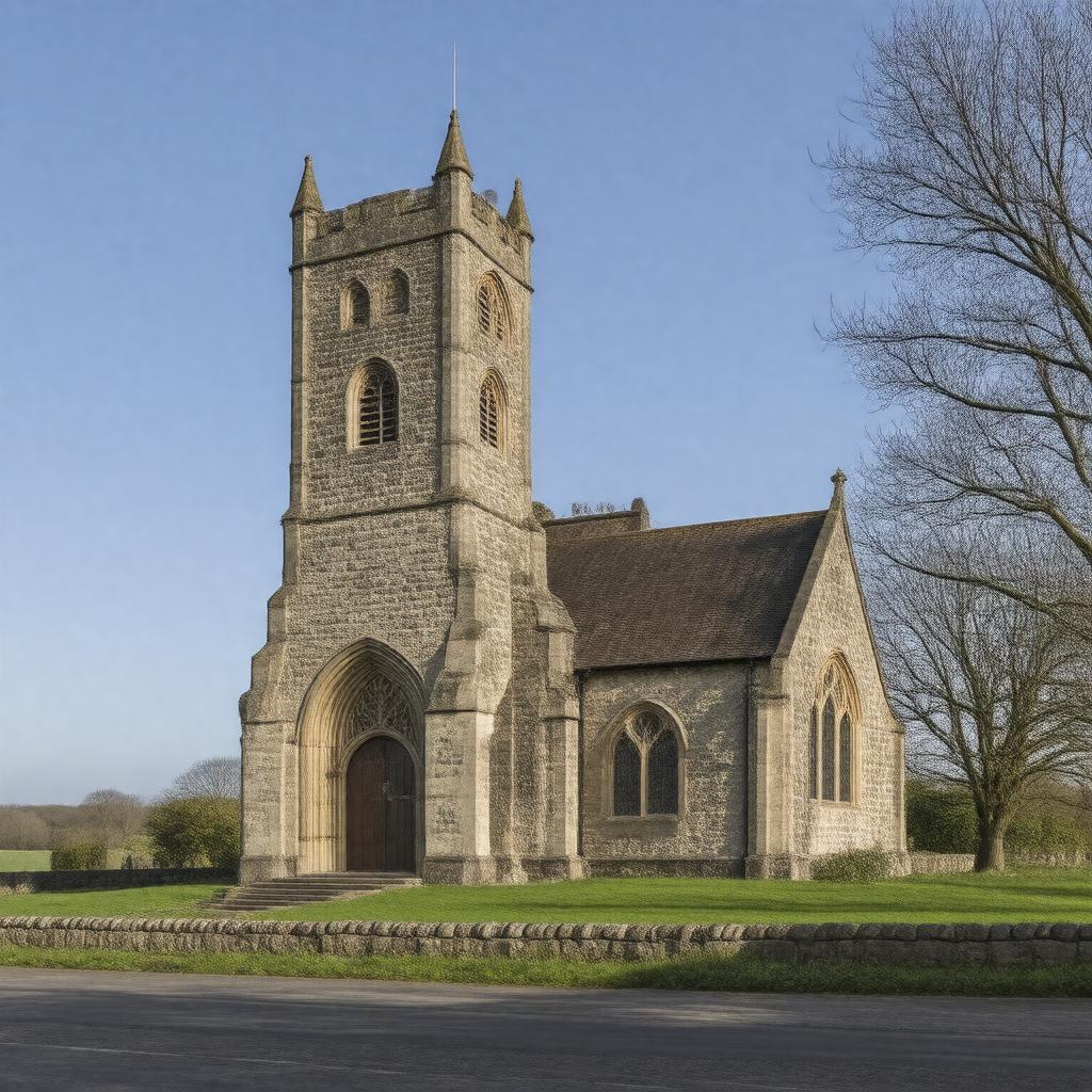 Click to view larger image AI-created image of St Luke's Church, Walton