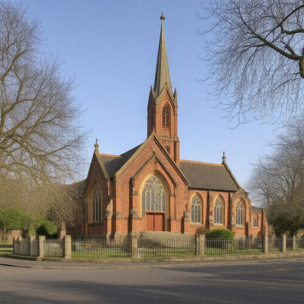 Click to view larger image AI-created image of St Margaret's Church, Anfield