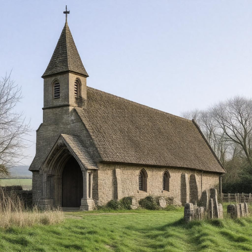 Click to view larger image AI-created image of St Margaret's Church, East Wellow