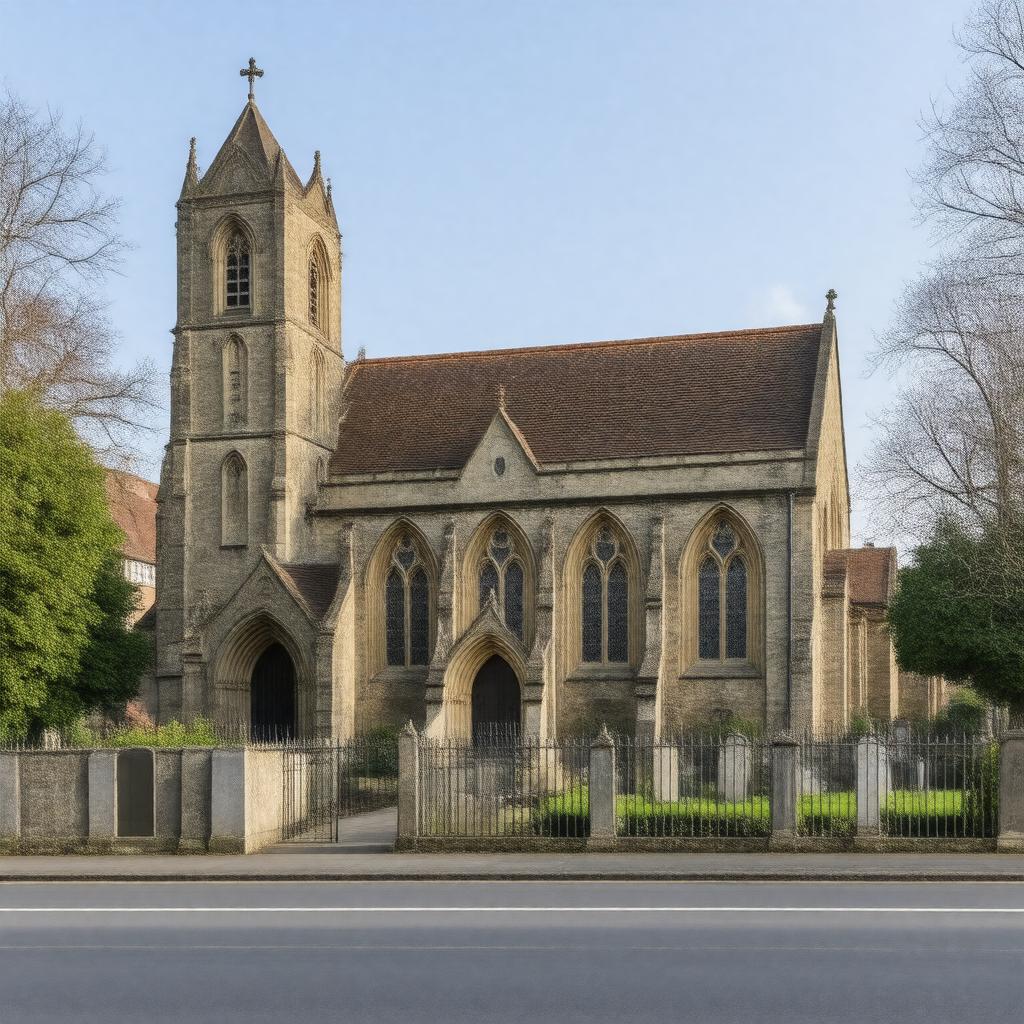 AI-created image of St Margaret's Church, Lee, London