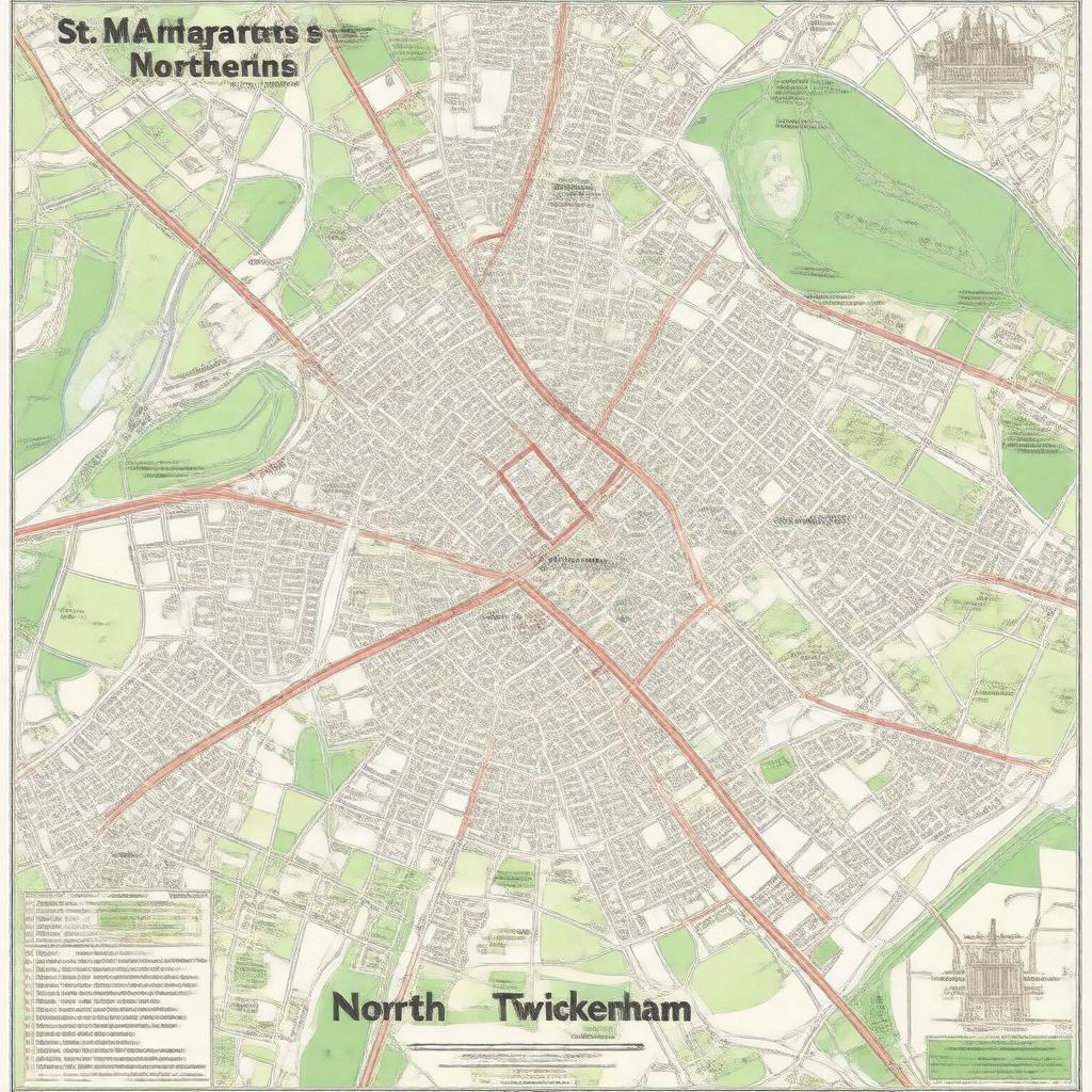 Click to view larger image AI-created image of St Margarets and North Twickenham