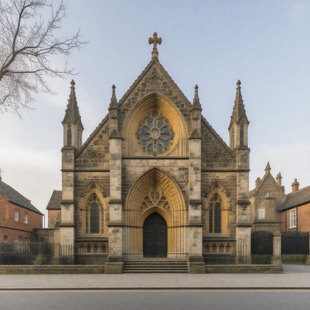 Click to view larger image AI-created image of St Mark's Church, Swindon