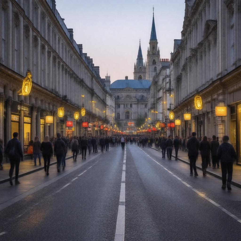 AI-created image of St Martin's Lane