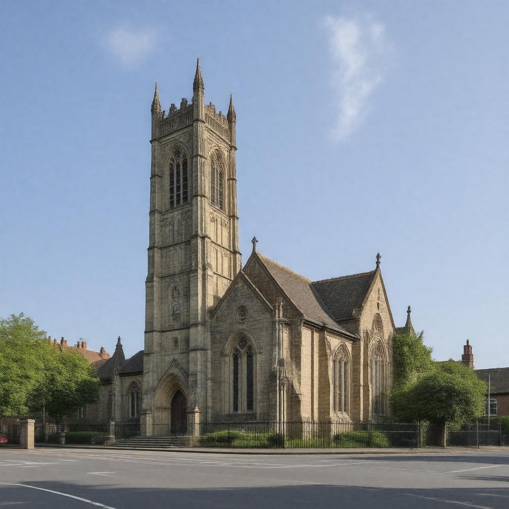 AI-created image of St Mary-le-Tower Church