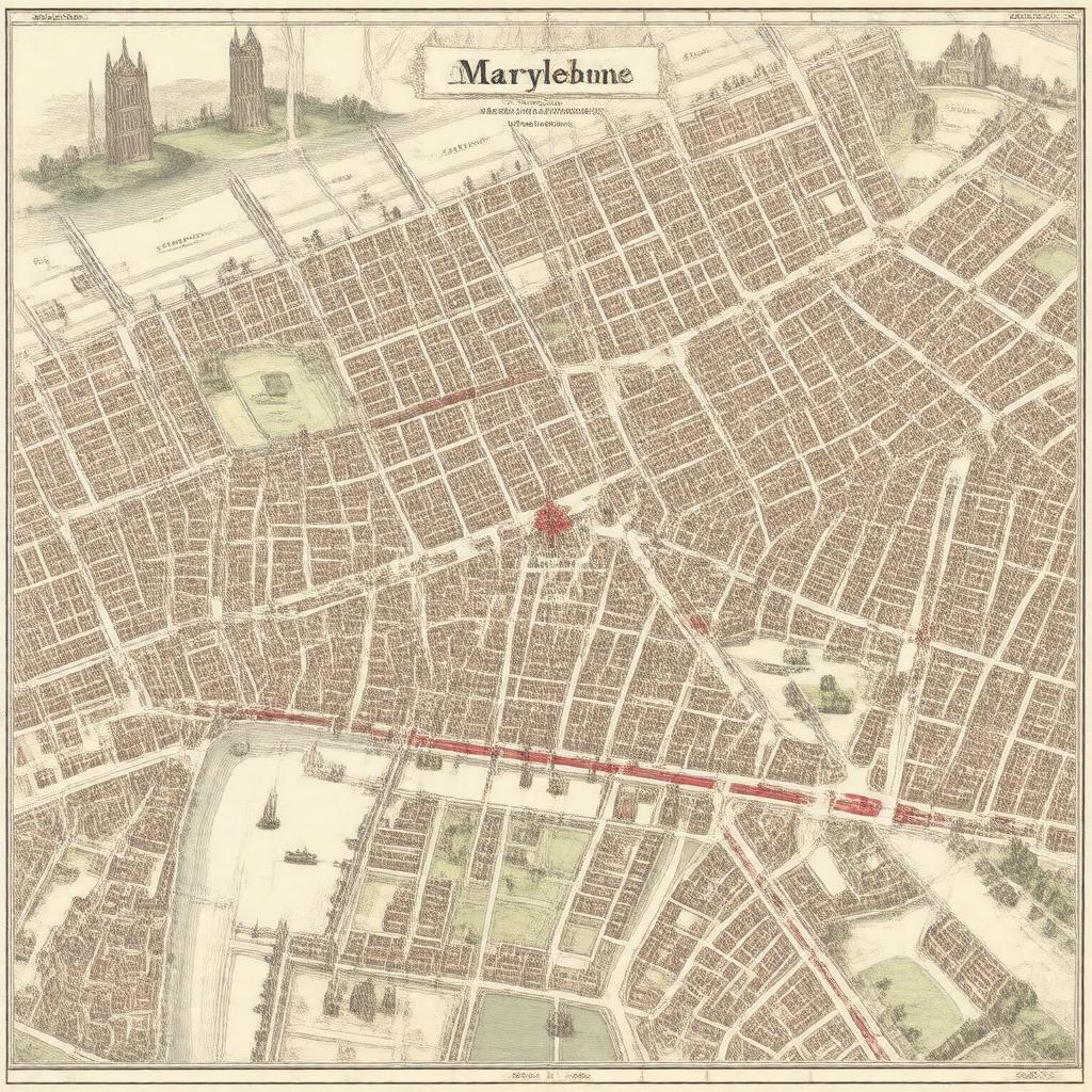 AI-created image of St Marylebone
