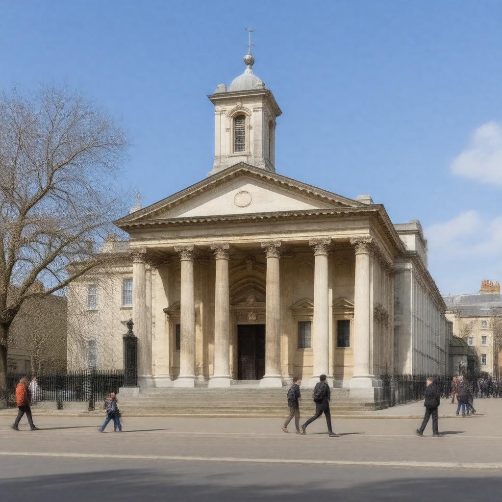 AI-created image of St Marylebone Parish Church