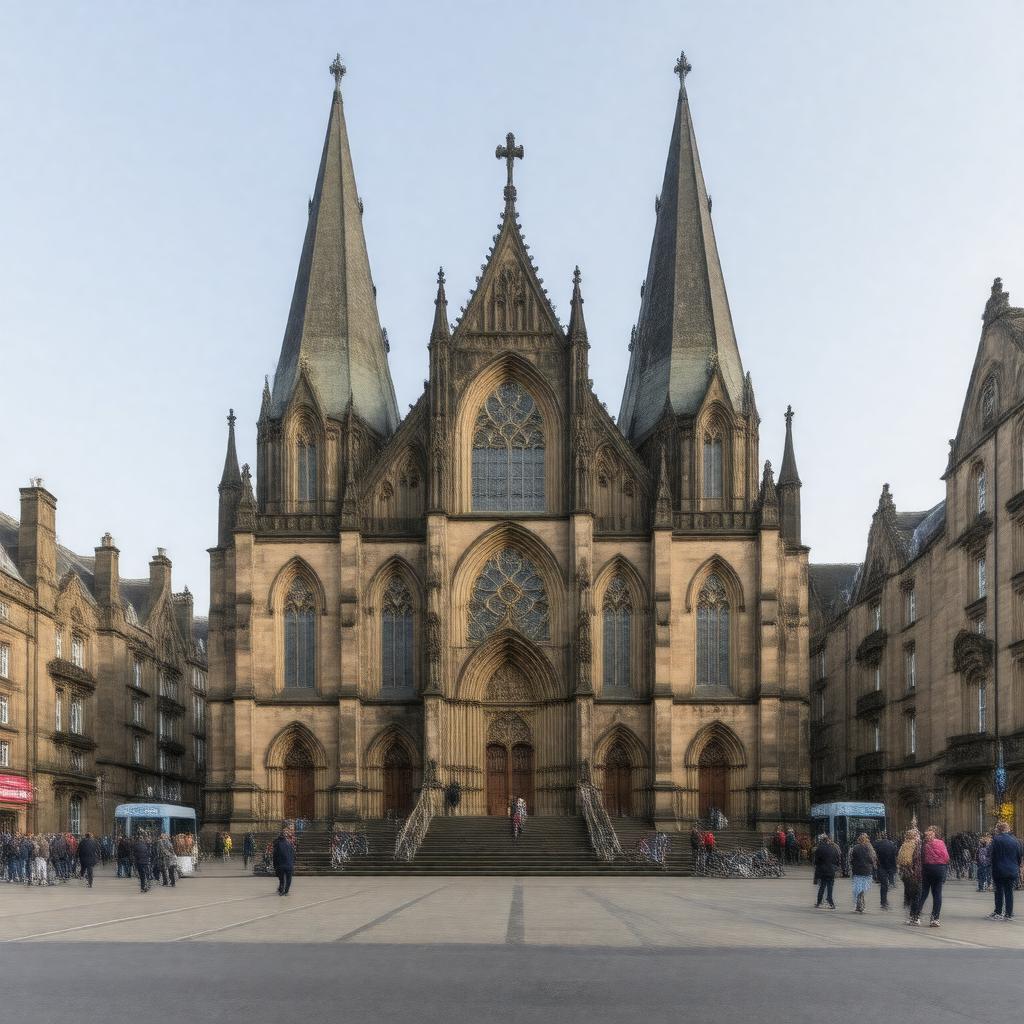 AI-created image of St Mary's Cathedral, Glasgow