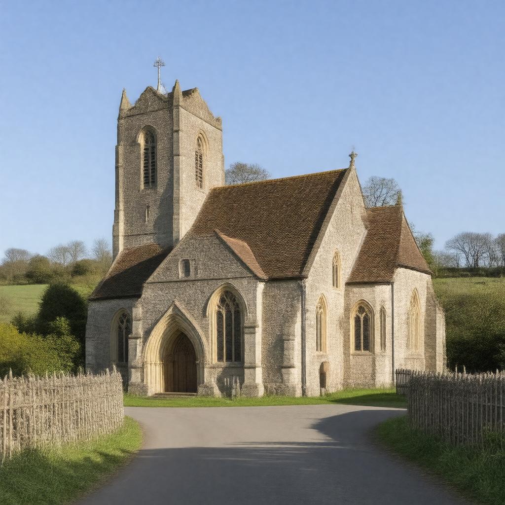 AI-created image of St Mary's Church, Easton