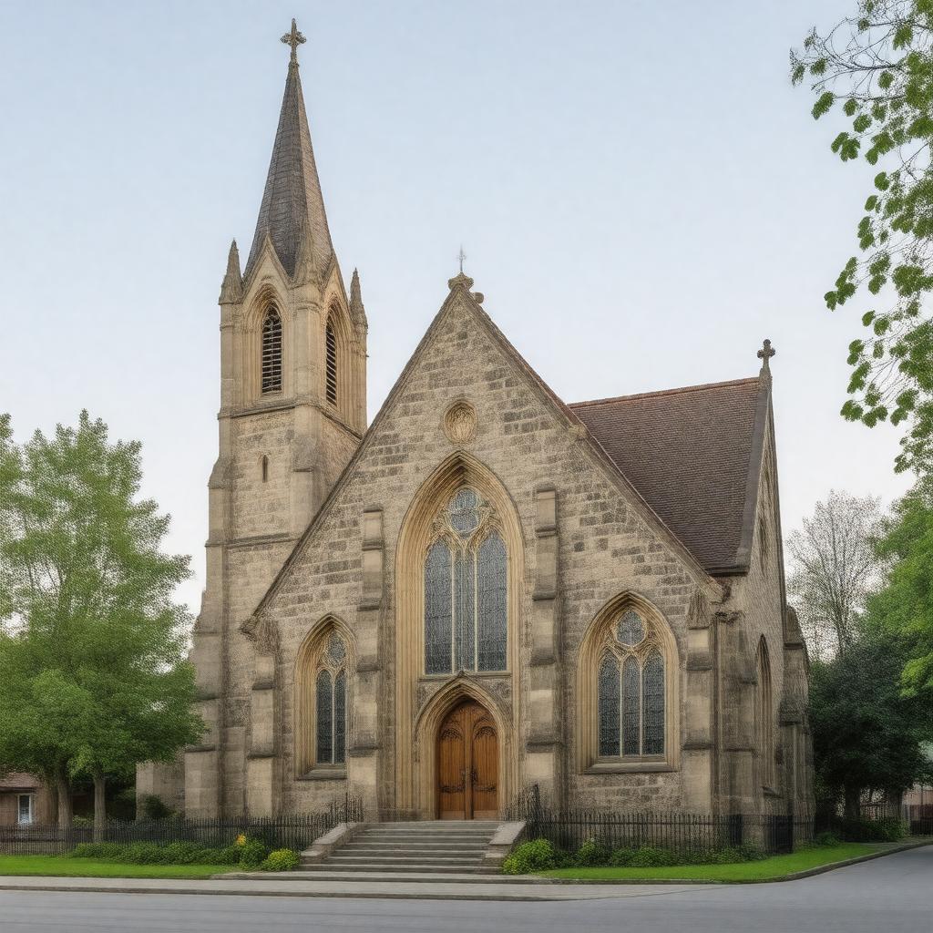 AI-created image of St Mary's Church