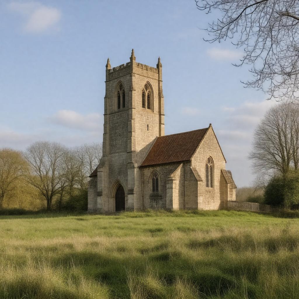 Click to view larger image AI-created image of St Mary's Church, Micheldever