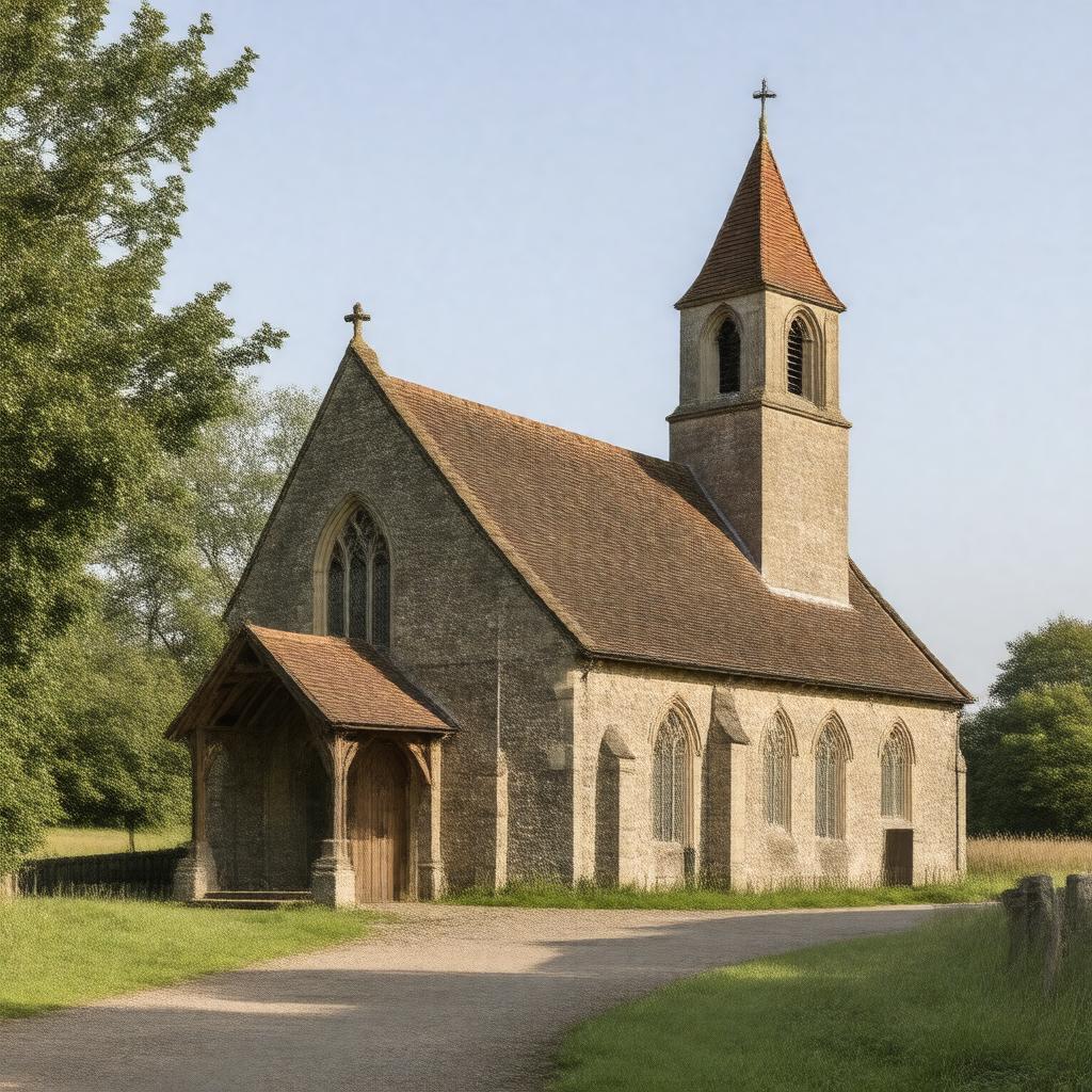 AI-created image of St Mary's Church, Northington