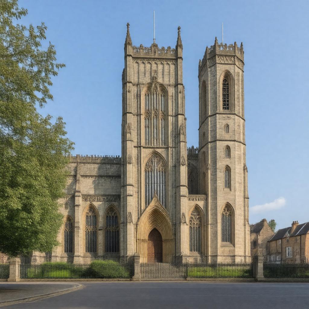 Click to view larger image AI-created image of St Mary's Church, Stafford