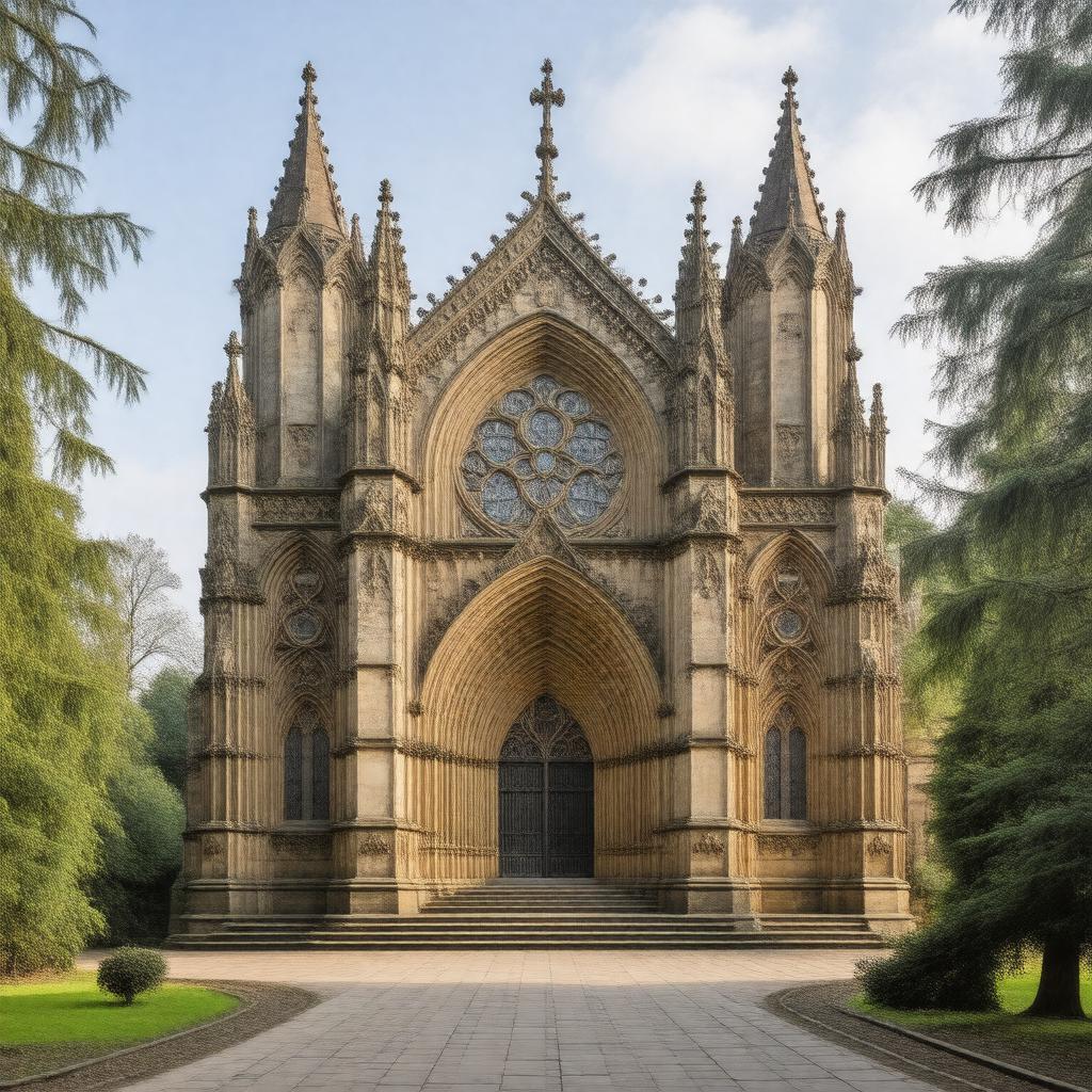 Click to view larger image AI-created image of St Mary's Church, Studley Royal