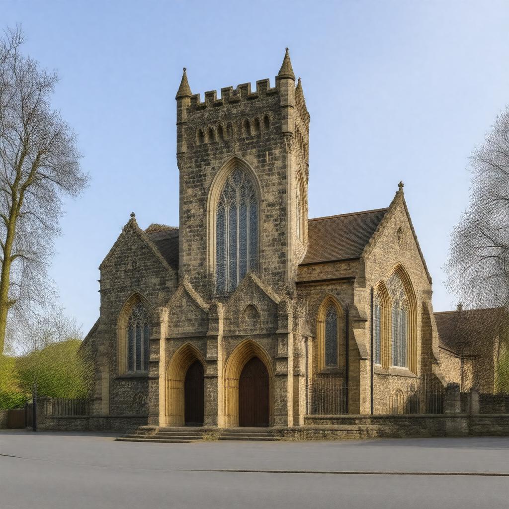 Click to view larger image AI-created image of St Mary's Church, Walton