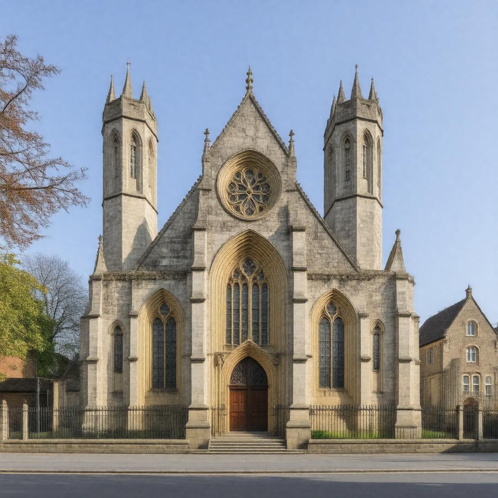 Click to view larger image AI-created image of St Mary's Church, Wimbledon