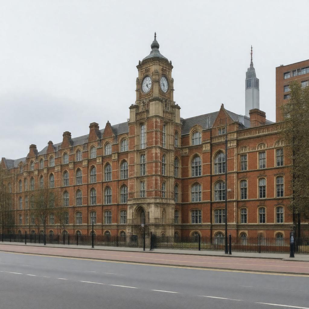 AI-created image of St Mary's Hospital, London, England