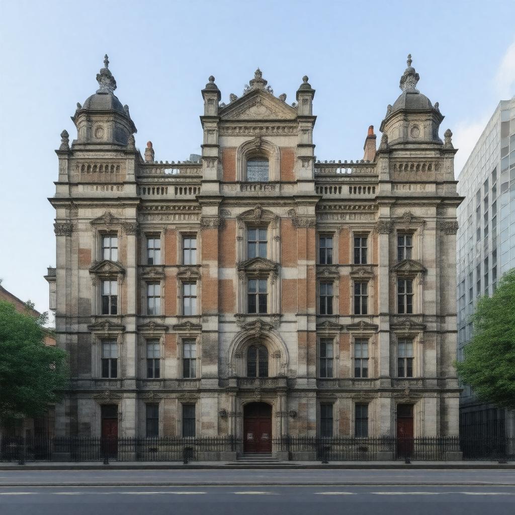 AI-created image of St Mary's Hospital, London