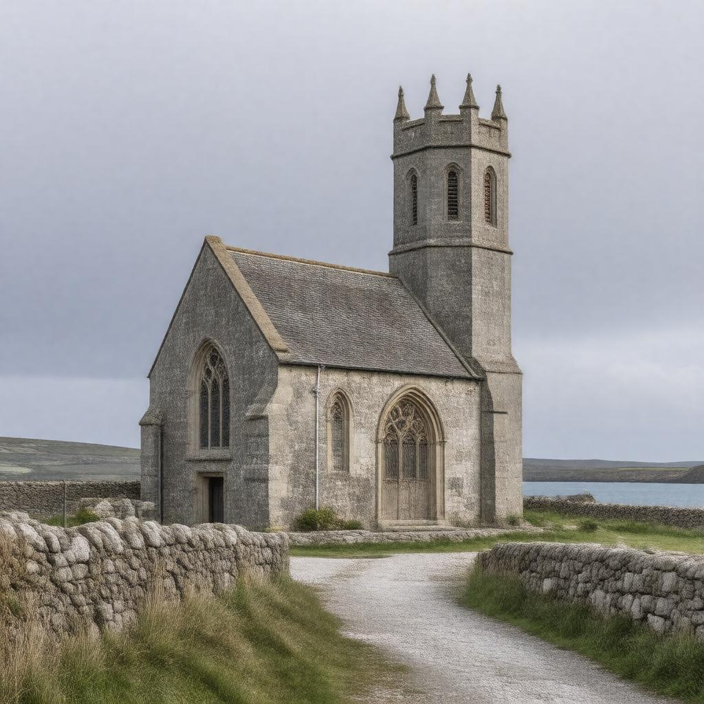 Click to view larger image AI-created image of St Mary's Old Church