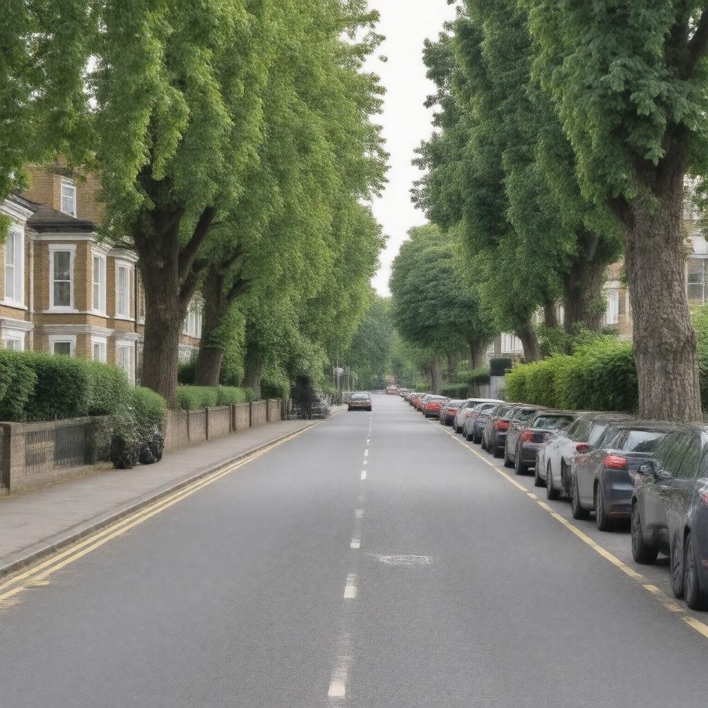 Click to view larger image AI-created image of St Mary's Road, Wimbledon, London SW19 7BP
