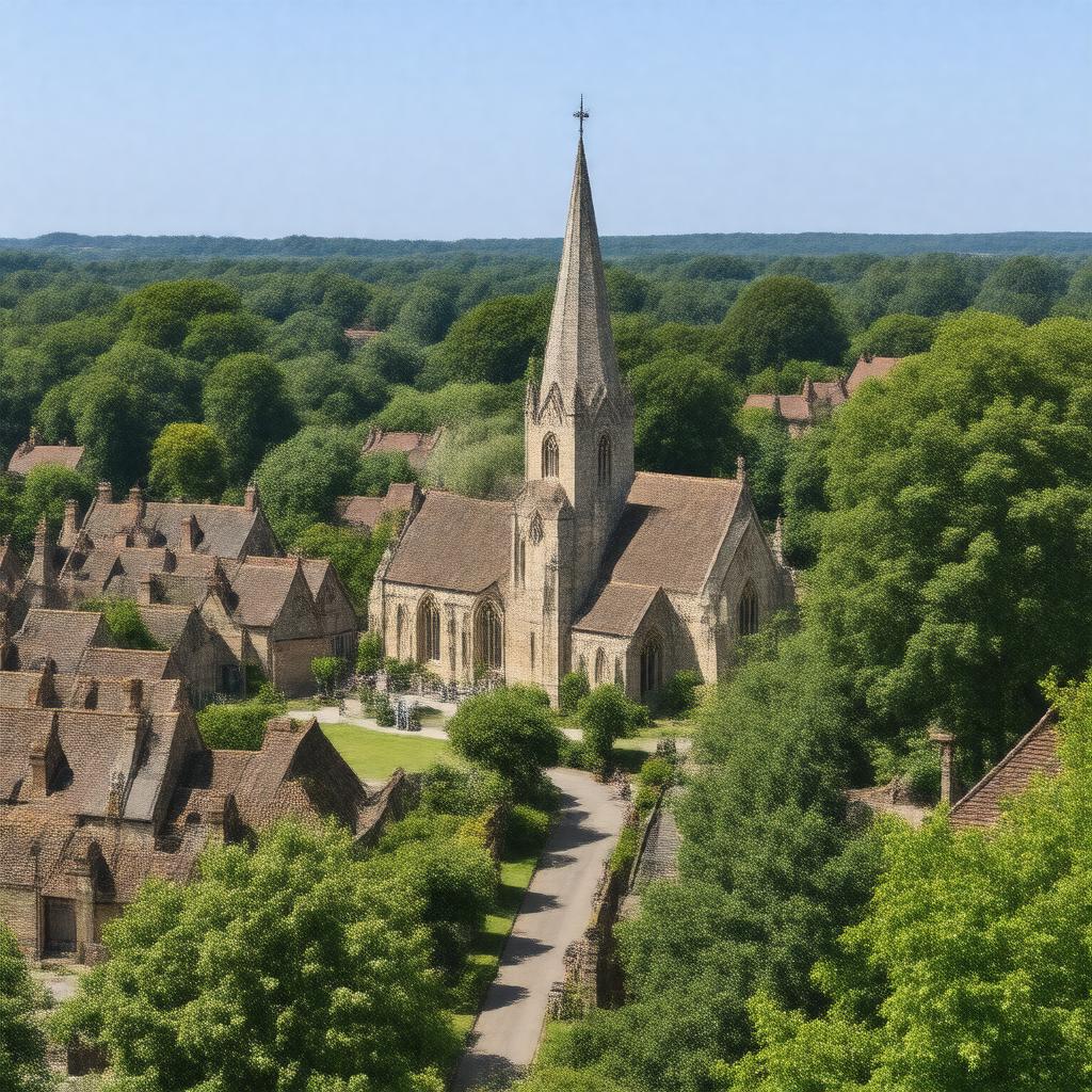 AI-created image of St Michael, St Albans