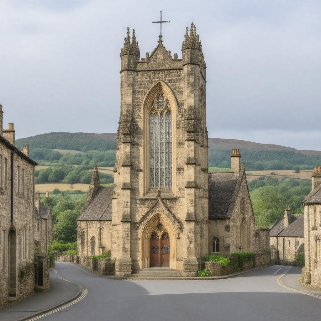 AI-created image of St Michael and All Angels' Church, Haworth
