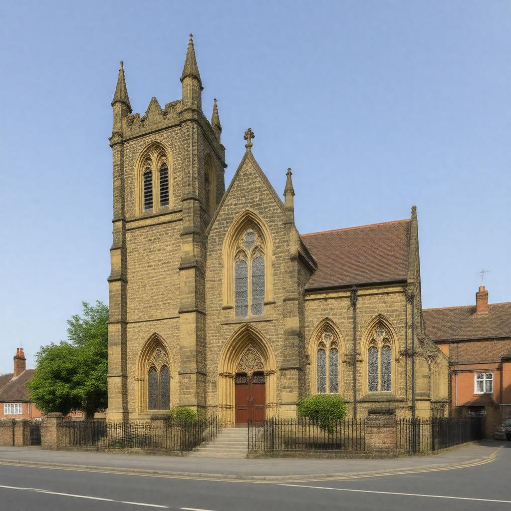 Click to view larger image AI-created image of St Michael's Church, Garston
