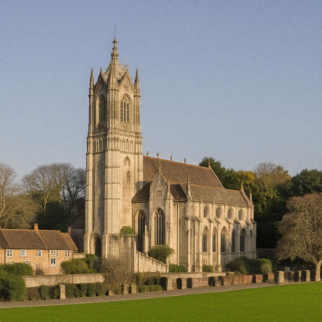 Click to view larger image AI-created image of St Michael's Church, St Albans