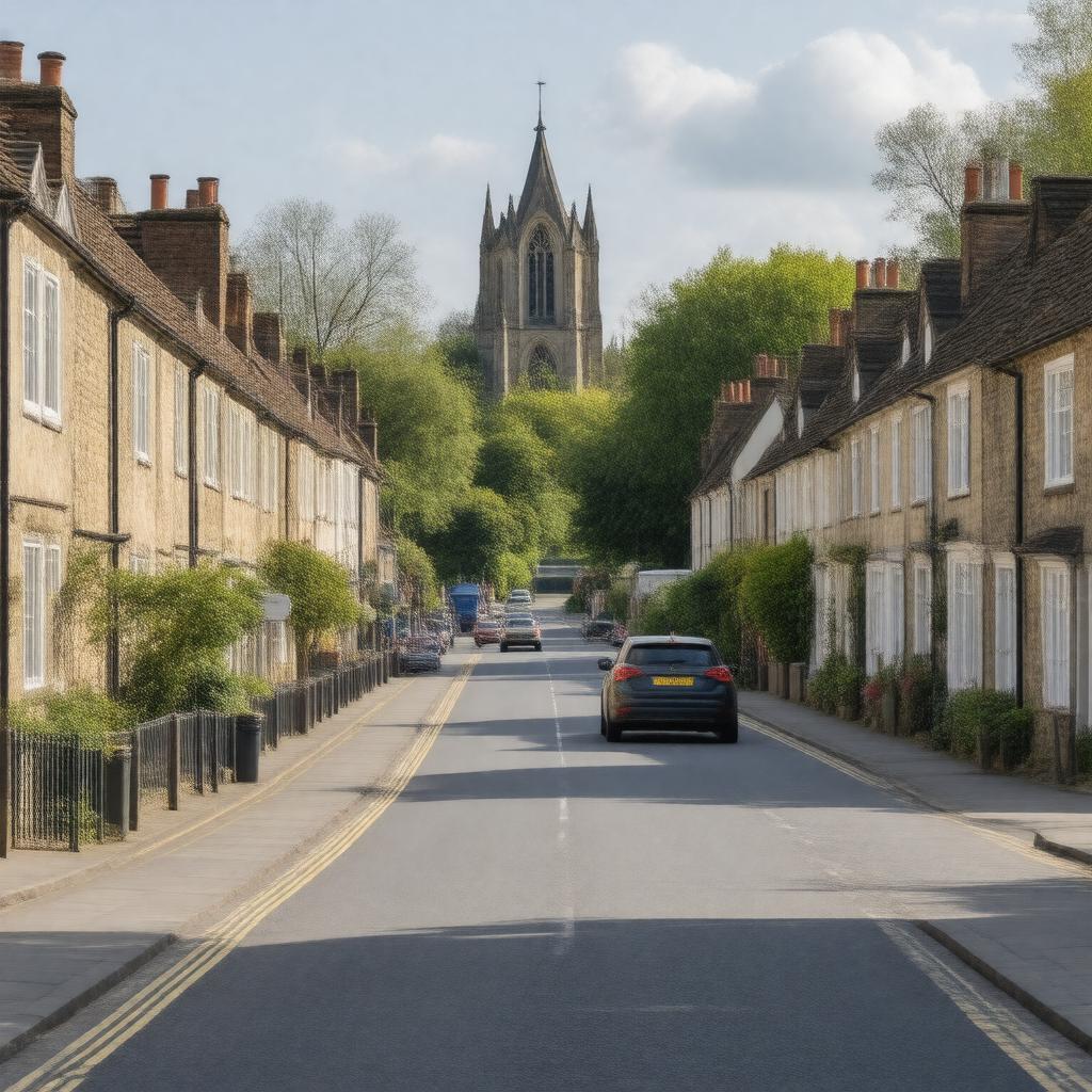 Click to view larger image AI-created image of St Michael's Street, St Albans, Hertfordshire, AL3 4SL