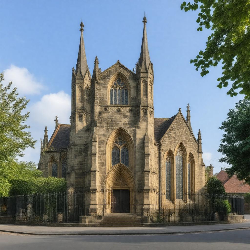 AI-created image of St Oswald's Church, Old Swan